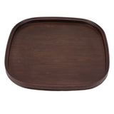 Tea Tray Bamboo Teaboard Refreshment Dried Fruit Teacup Serving Plate Walnut Wood Color L - Front View