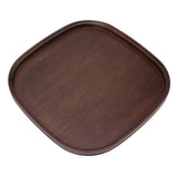 Tea Tray Bamboo Teaboard Refreshment Dried Fruit Teacup Serving Plate Walnut Wood Color L
