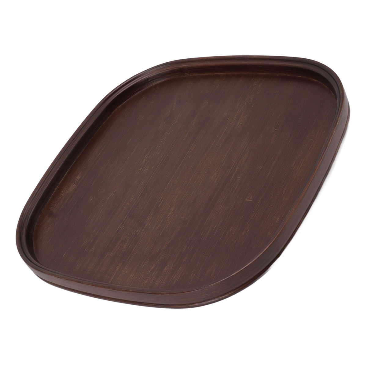 Tea Tray Bamboo Teaboard Refreshment Dried Fruit Teacup Serving Plate Walnut Wood Color L