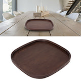 Tea Tray Bamboo Teaboard Refreshment Dried Fruit Teacup Serving Plate Walnut Wood Color L