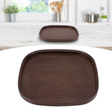 Tea Tray Bamboo Teaboard Refreshment Dried Fruit Teacup Serving Plate Walnut Wood Color L