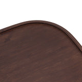 Tea Tray Bamboo Teaboard Refreshment Dried Fruit Teacup Serving Plate Walnut Wood Color L