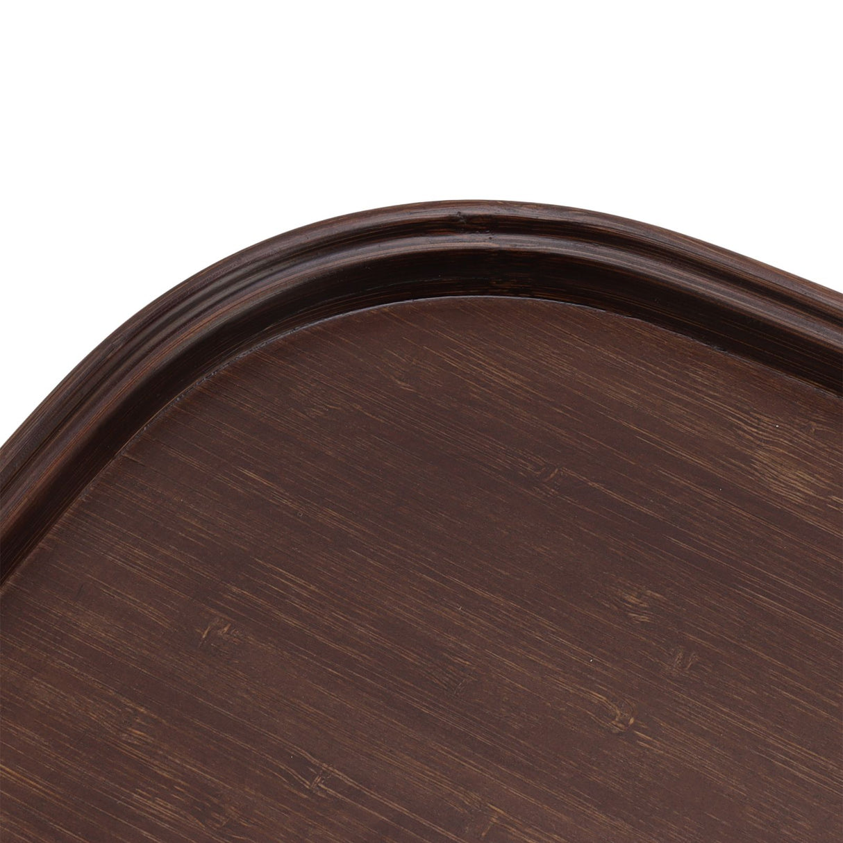 Tea Tray Bamboo Teaboard Refreshment Dried Fruit Teacup Serving Plate Walnut Wood Color L
