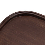 Tea Tray Bamboo Teaboard Refreshment Dried Fruit Teacup Serving Plate Walnut Wood Color L - Extra Image