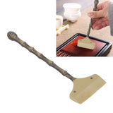 Tea Tray Cleaning Brush High Hardness Alloy Handle Soft Silicone Head Water Scraper Tea Tray Cleaning Sweeper Green