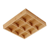 Divided Wooden Tray Multi Compartments Serving Tray for Hot Pot Restaurants Sushi Plate 9 Compartments