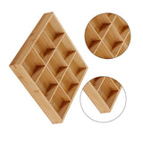 Divided Wooden Tray Multi Compartments Serving Tray for Hot Pot Restaurants Sushi Plate 9 Compartments