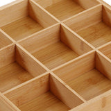 Divided Wooden Tray Multi Compartments Serving Tray for Hot Pot Restaurants Sushi Plate 9 Compartments - Extra Image