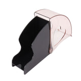 Coffee Filter Holder Storage Coffee Filter Paper Dispenser Rack with Dustproof Cover for Cafe Office Black - Top-Down View