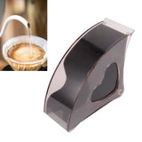 Coffee Filter Holder Storage Coffee Filter Paper Dispenser Rack with Dustproof Cover for Cafe Office Black - Extra Image