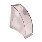 Coffee Filter Holder Storage Coffee Filter Paper Dispenser Rack with Dustproof Cover for Cafe Office White - Extra Image