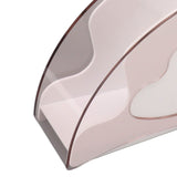 Coffee Filter Holder Storage Coffee Filter Paper Dispenser Rack with Dustproof Cover for Cafe Office White