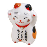 5Pcs Chopstick Racks Ceramic Cat Tableware Rest Mini Ceramic Kitten Ornaments Japanese Style