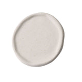 Jewelry Plate Ceramic Glossy Appearance Simple Modern Stylish Storage Tray for Home Gift White Round