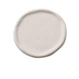 Jewelry Plate Ceramic Glossy Appearance Simple Modern Stylish Storage Tray for Home Gift White Round