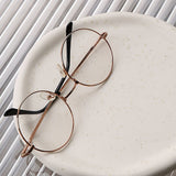Jewelry Plate Ceramic Glossy Appearance Simple Modern Stylish Storage Tray for Home Gift White Round - Low Angle