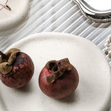 Jewelry Plate Ceramic Glossy Appearance Simple Modern Stylish Storage Tray for Home Gift White Round