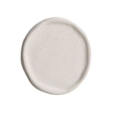 Jewelry Plate Ceramic Glossy Appearance Simple Modern Stylish Storage Tray for Home Gift White Round - Extra Image