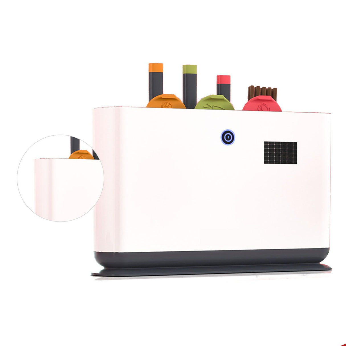 Knife Block Electric Ultraviolet All Round Cleaning Knife Chopstick Chopping Board Holder Utensils Organizer