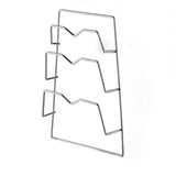 Wall Mounted Pot Lid Rack 3 Layers Multifunction Stainless Steel Lid Holder Chopping Board Storage Rack for Kitchen