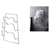 Wall Mounted Pot Lid Rack 3 Layers Multifunction Stainless Steel Lid Holder Chopping Board Storage Rack for Kitchen
