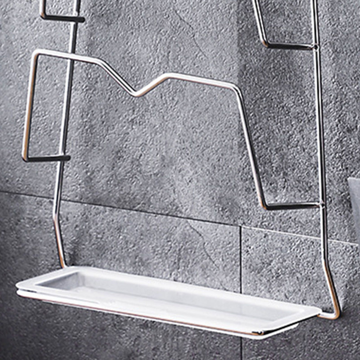 Wall Mounted Pot Lid Rack 3 Layers Multifunction Stainless Steel Lid Holder Chopping Board Storage Rack for Kitchen
