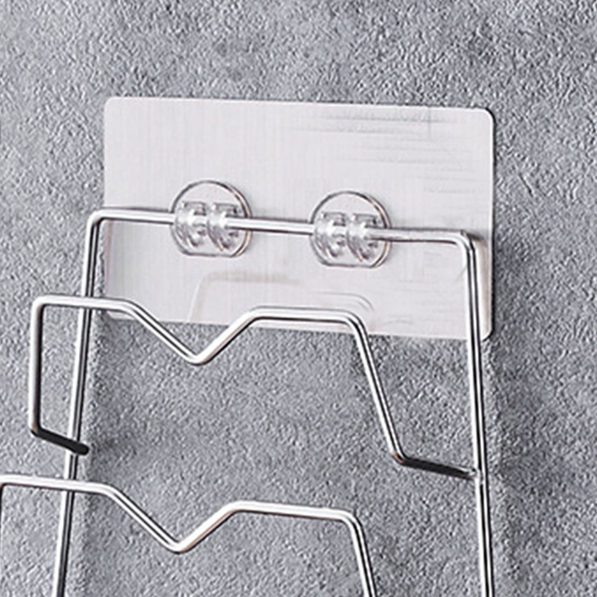 Wall Mounted Pot Lid Rack 3 Layers Multifunction Stainless Steel Lid Holder Chopping Board Storage Rack for Kitchen