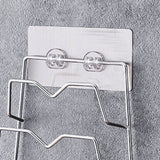 Wall Mounted Pot Lid Rack 3 Layers Multifunction Stainless Steel Lid Holder Chopping Board Storage Rack for Kitchen