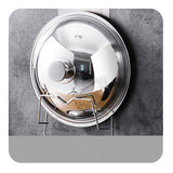 Wall Mounted Pot Lid Rack 3 Layers Multifunction Stainless Steel Lid Holder Chopping Board Storage Rack for Kitchen