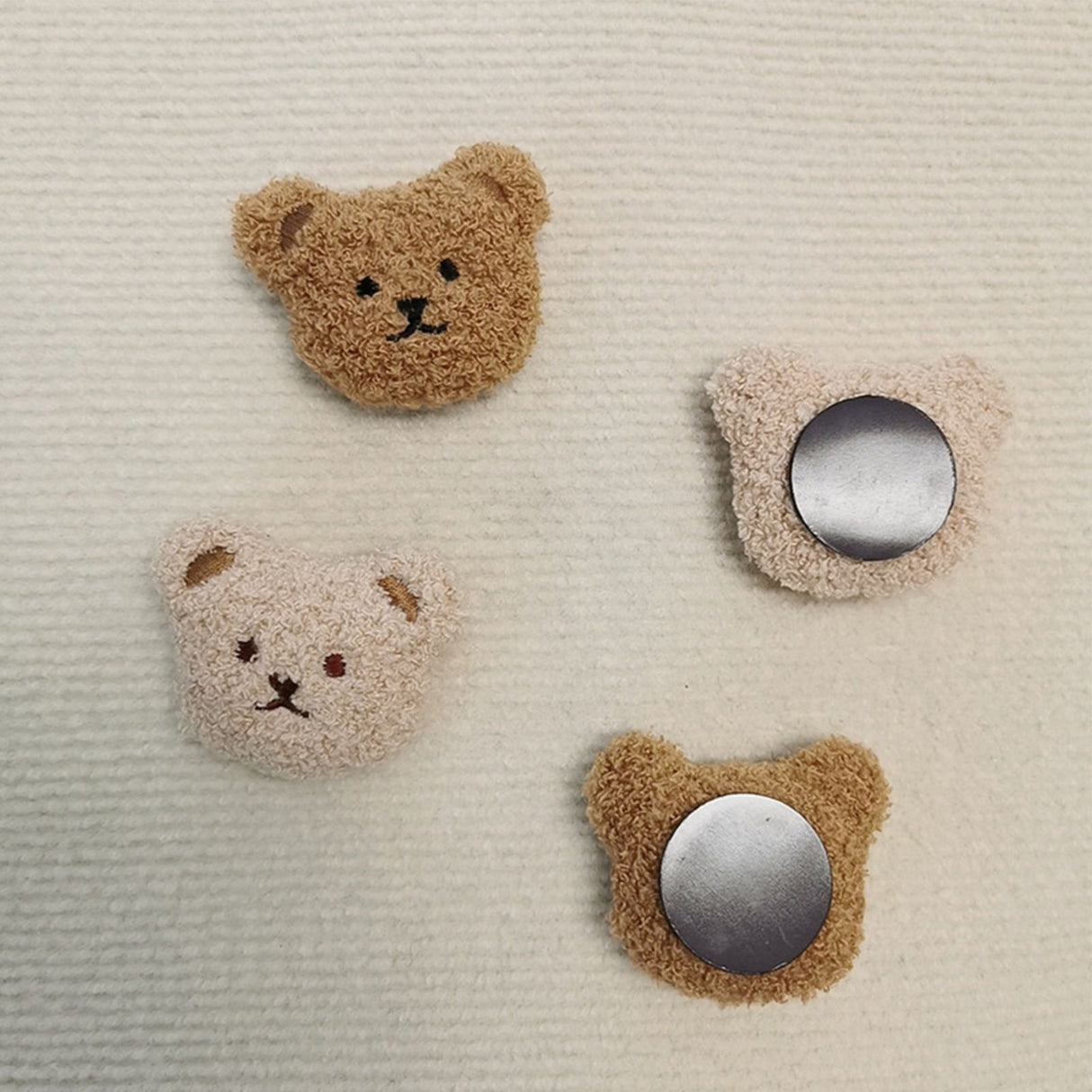 Plush Bear Fridge Magnet Rubber Soft Magnet 3D Animal Fridge Magnet for Kitchen Decoration Coffee