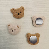 Plush Bear Fridge Magnet Rubber Soft Magnet 3D Animal Fridge Magnet for Kitchen Decoration Coffee