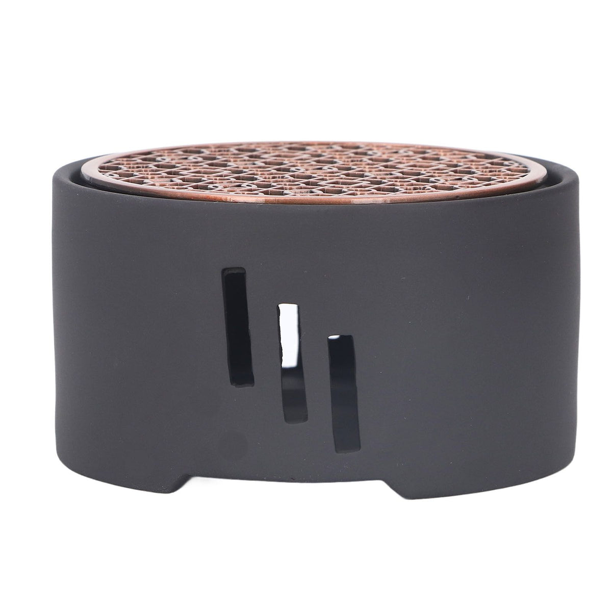 Teapot Warmer Kit with Bronze Color Mat Functional Convenient Tea Coffee Warm Tool for Coffee Beverages