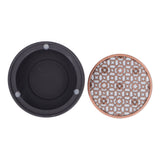 Teapot Warmer Kit with Bronze Color Mat Functional Convenient Tea Coffee Warm Tool for Coffee Beverages - 45-Degree Angle