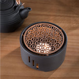 Teapot Warmer Kit with Bronze Color Mat Functional Convenient Tea Coffee Warm Tool for Coffee Beverages - Extra Image