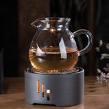 Teapot Warmer Kit with Bronze Color Mat Functional Convenient Tea Coffee Warm Tool for Coffee Beverages - Extra Image
