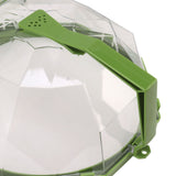 Microwave Splash Heating Cover PC Food Splatter Guard with Extension Handle for Kitchen Cooking Grass Green - Extra Image