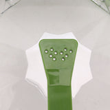 Microwave Splash Heating Cover PC Food Splatter Guard with Extension Handle for Kitchen Cooking Grass Green