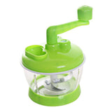 Manual Vegetable Grinder Stainless Steel Blade Portable Food Meat Mixer for Kitchen Restaurant