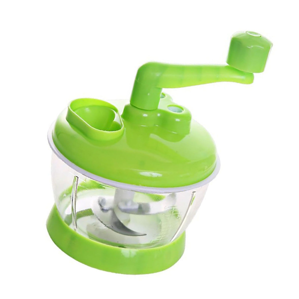 Manual Vegetable Grinder Stainless Steel Blade Portable Food Meat Mixer for Kitchen Restaurant