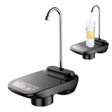 Electric Bottled Water Dispenser Home Multifunctional Electric Drinking Water Pump Black - Top-Down View