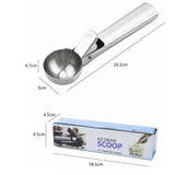 Ice Cream Scoop Stainless Steel Cookie Scoop Multifunctional Manual Portable Ice Cream Scooper for Home Hotel Restaurant