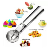 Ice Cream Scoop Stainless Steel Cookie Scoop Multifunctional Manual Portable Ice Cream Scooper for Home Hotel Restaurant - Extra Image