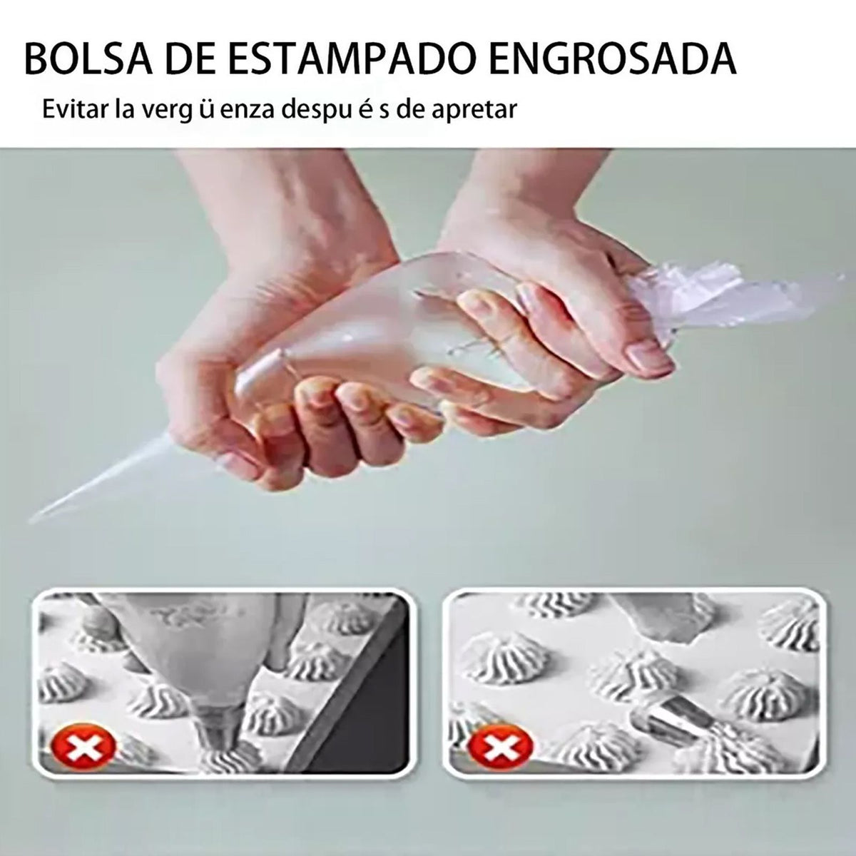 300Pcs Disposable Piping Bags Thickened Pastry Bags for Baking Cupcake Cookies Cake Decorating