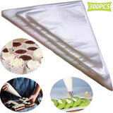 300Pcs Disposable Piping Bags Thickened Pastry Bags for Baking Cupcake Cookies Cake Decorating