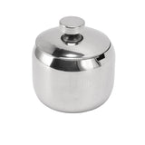 Condiment Jar with Lid 304 Stainless Steel Seasoning Container Pot for Spice Salt Sugar - Side View