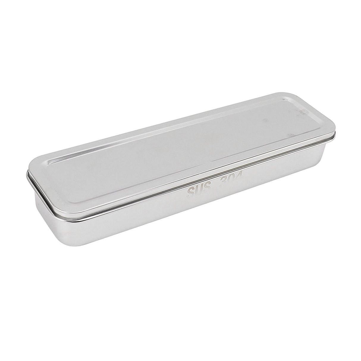 Stainless Steel Cutlery Tray Holder Kitchen Chopstick Spoon Fork Storage Box with Lid Drainer Natural Color