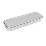 Stainless Steel Cutlery Tray Holder Kitchen Chopstick Spoon Fork Storage Box with Lid Drainer Natural Color