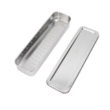 Stainless Steel Cutlery Tray Holder Kitchen Chopstick Spoon Fork Storage Box with Lid Drainer Natural Color