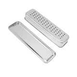 Stainless Steel Cutlery Tray Holder Kitchen Chopstick Spoon Fork Storage Box with Lid Drainer Natural Color