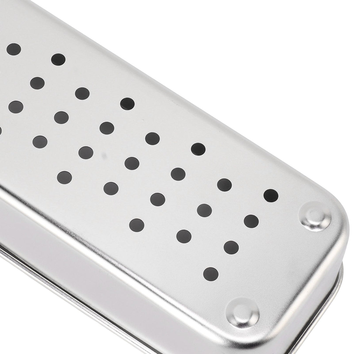 Stainless Steel Cutlery Tray Holder Kitchen Chopstick Spoon Fork Storage Box with Lid Drainer Natural Color